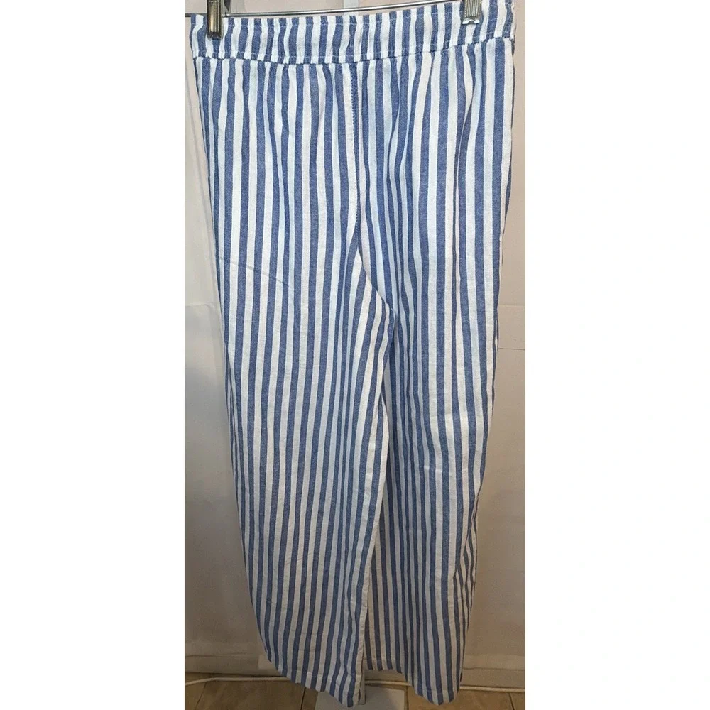 Old Navy Big Girls' Soft Linen Stripe Pants XL